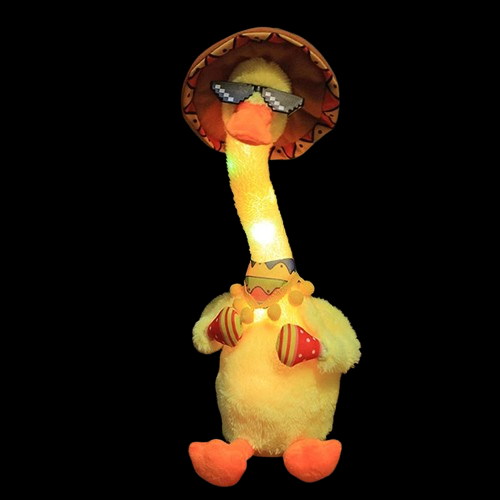 PATO BAILARÍN E IMITADOR DE VOZ, CON CANCIÓN INCLUIDA